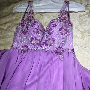 Pageant Purple long dress.